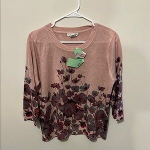 Women's Pink Floral Top